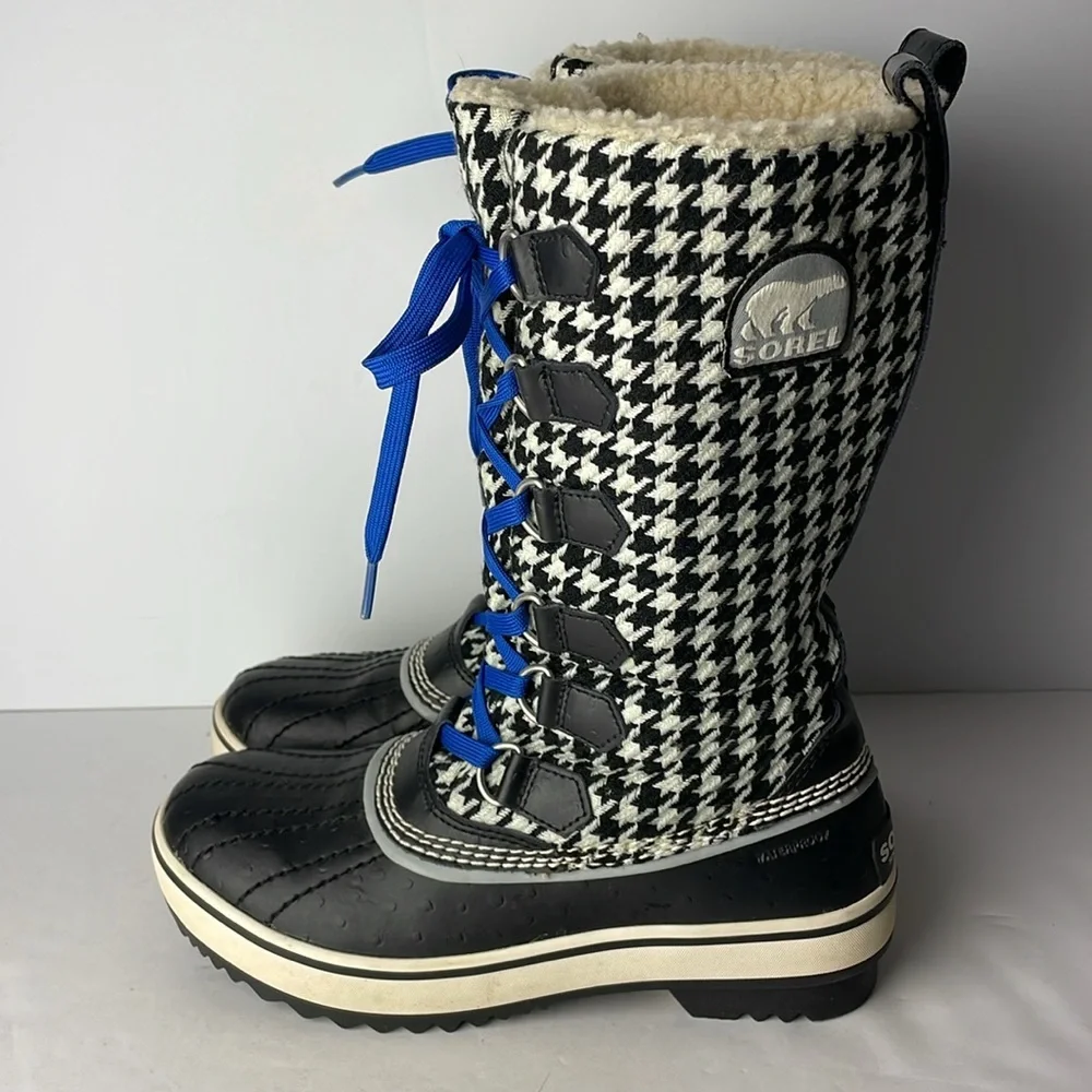 Sorel Tivoli Houndstooth Tall Winter Boots